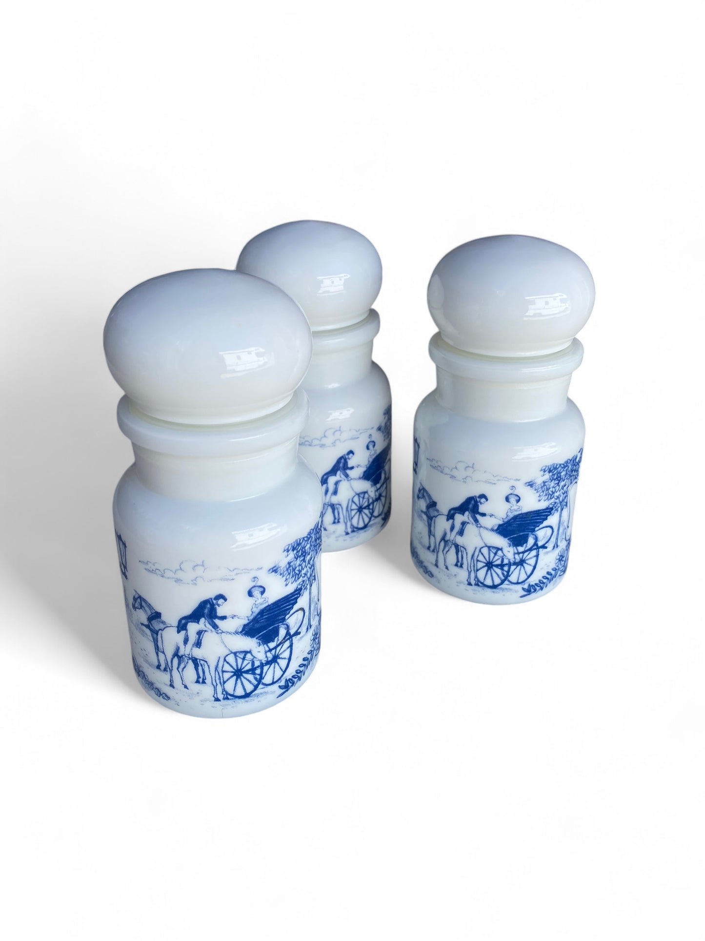 Vintage Belgian Apothecary Spice Jars