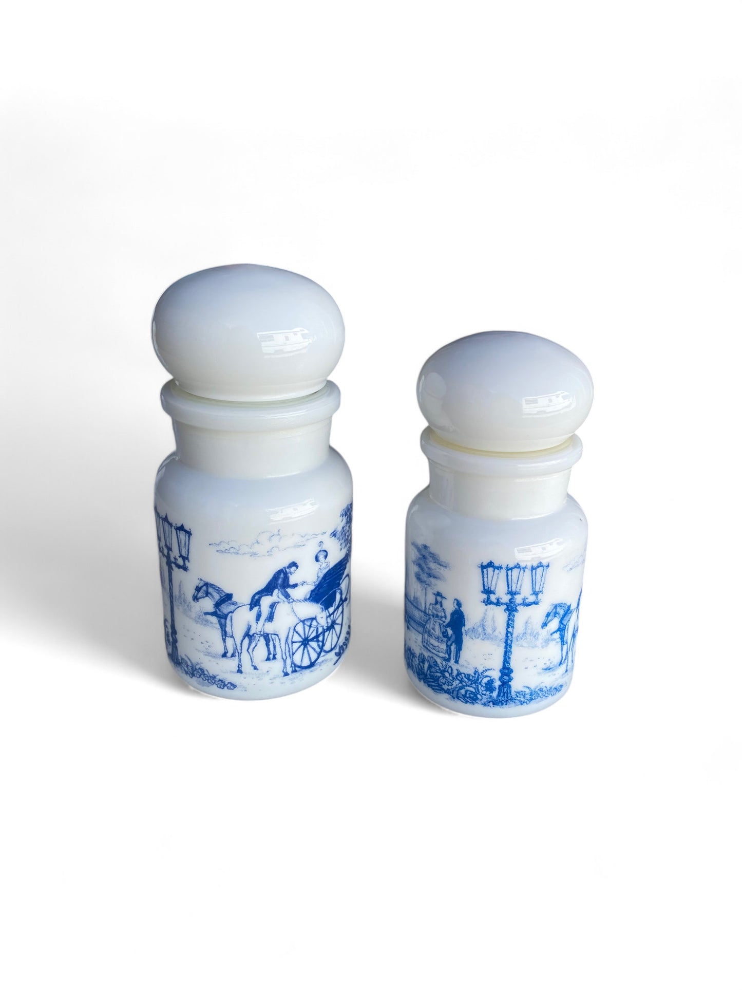 Vintage Belgian Apothecary Spice Jars