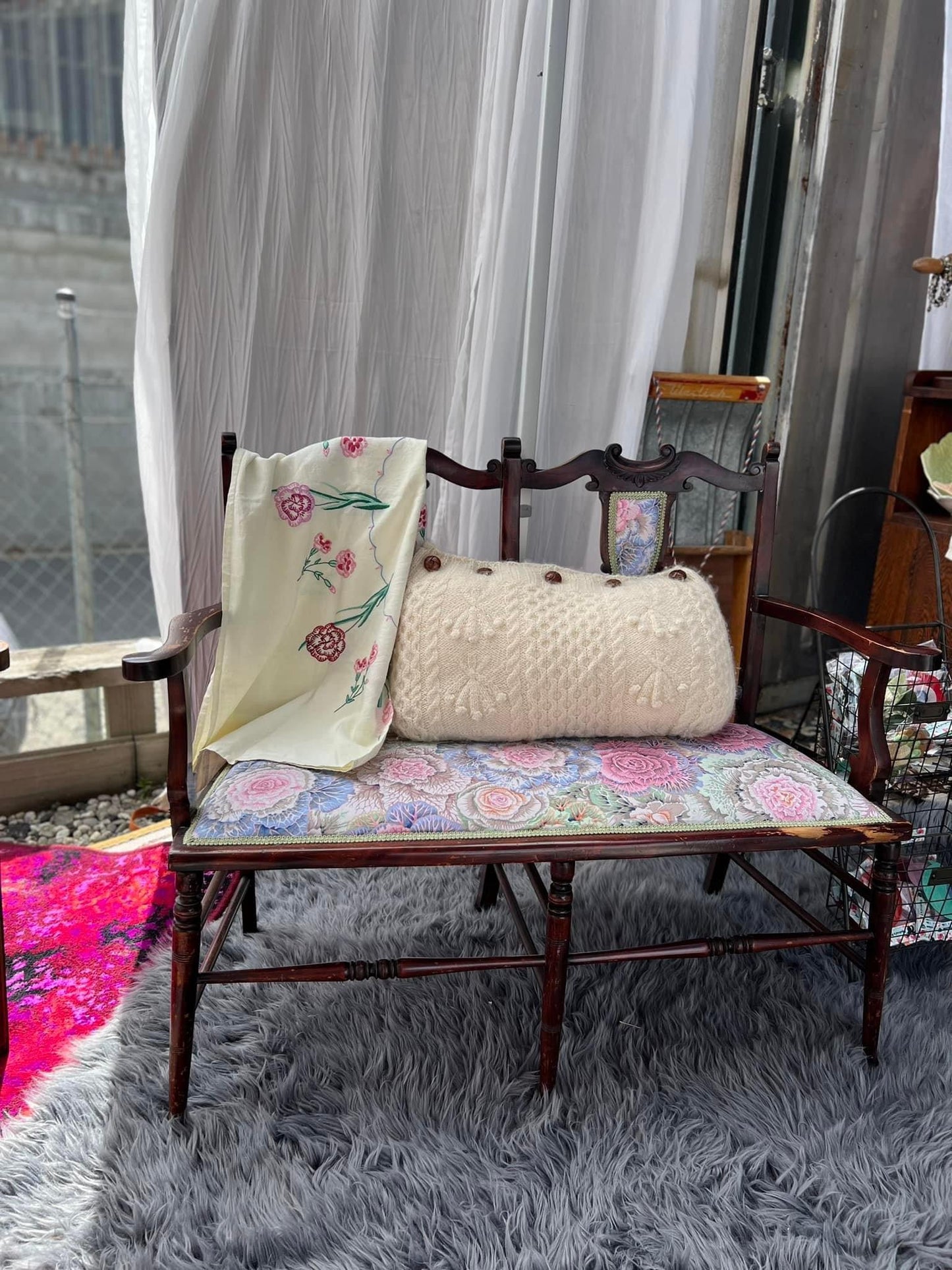 Upcycled Vintage Loveseat