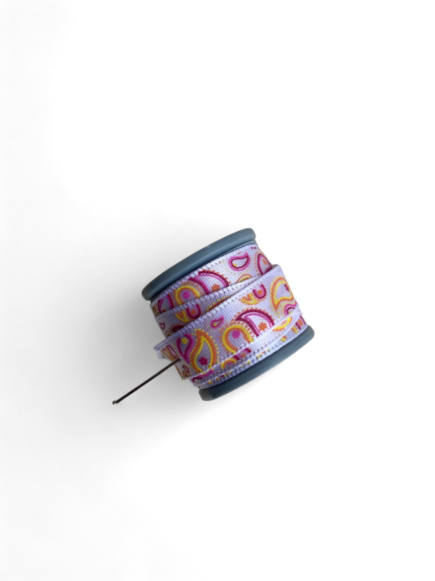 Sewing Trim Jacquard Ribbon Pink Orange Flame