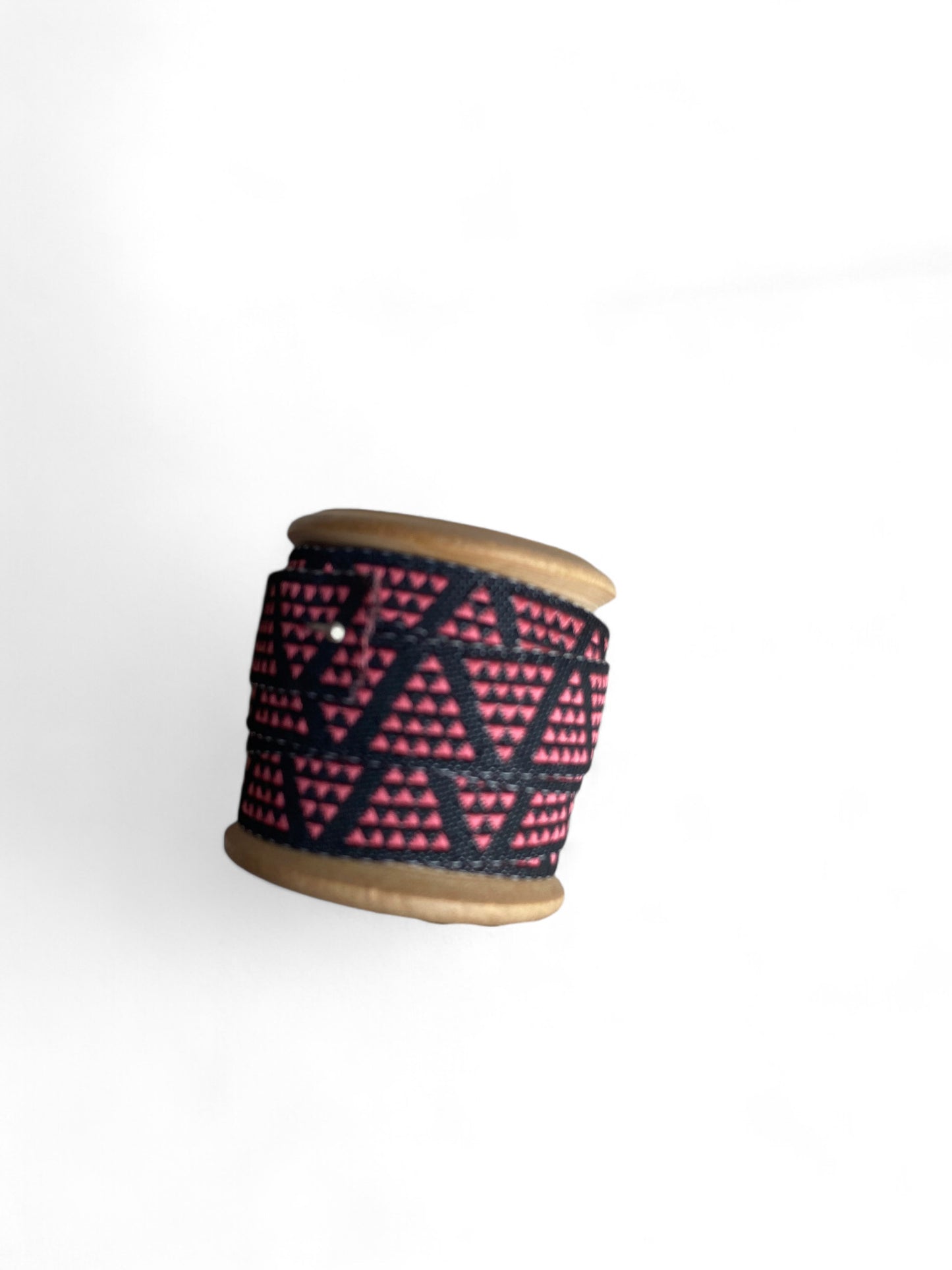 Sewing Trim Black Triangle Print