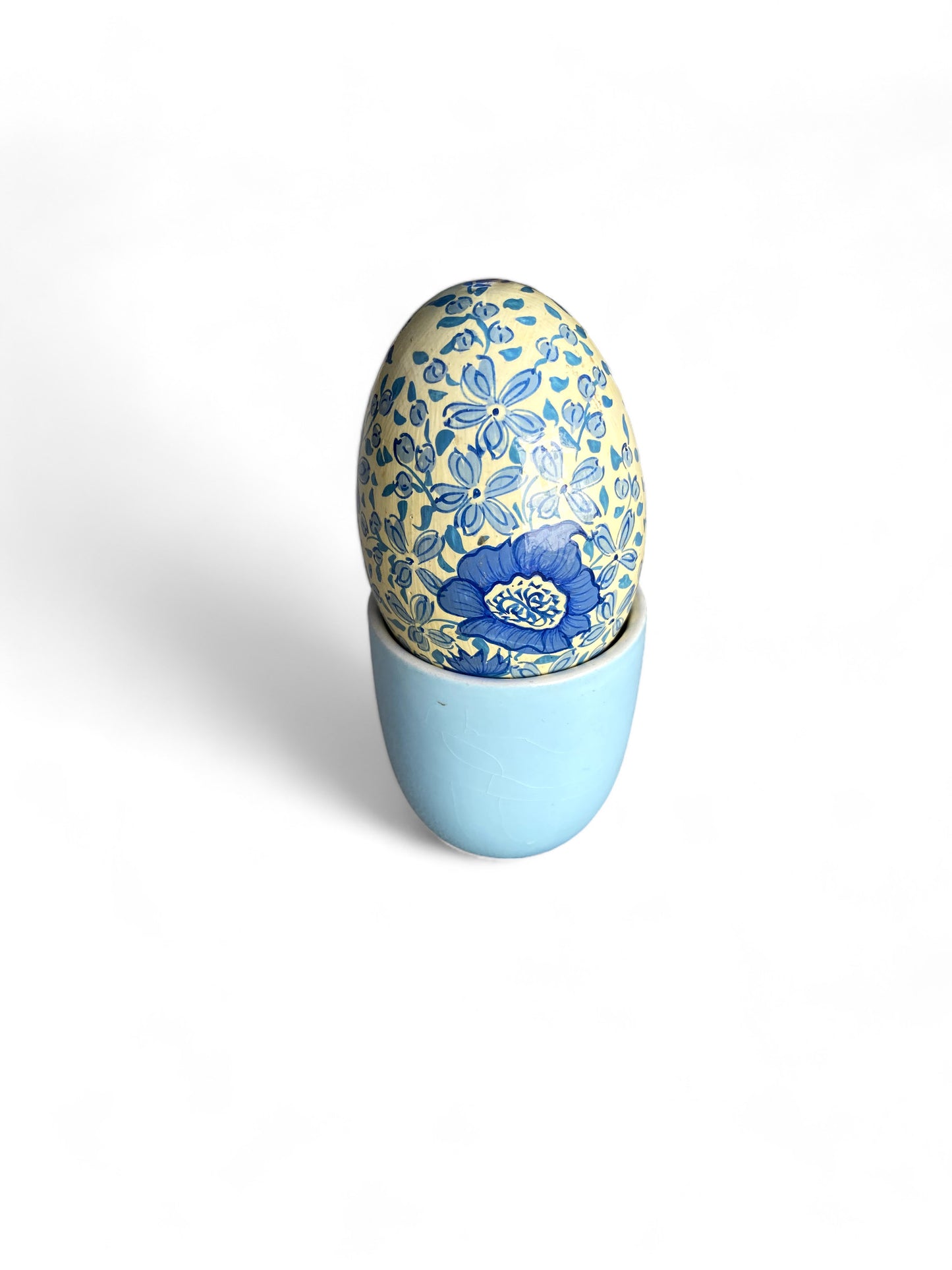 Vintage Ceramic Egg Ornament