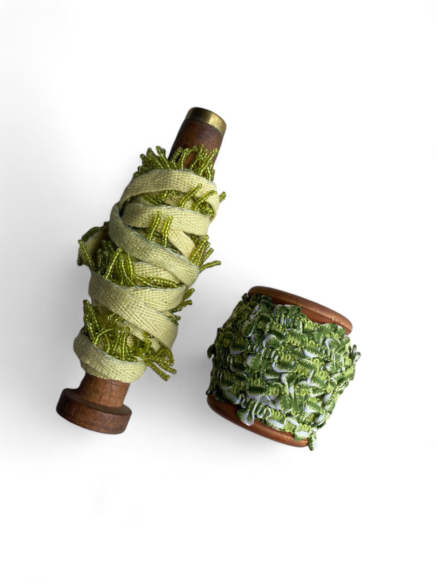 Sewing Trim Green Squiggle