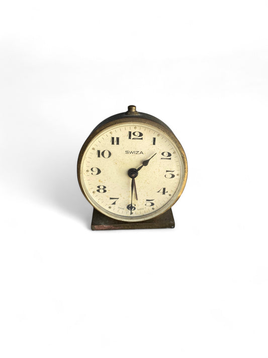 Vintage Swiza Wind Up Alarm Clock
