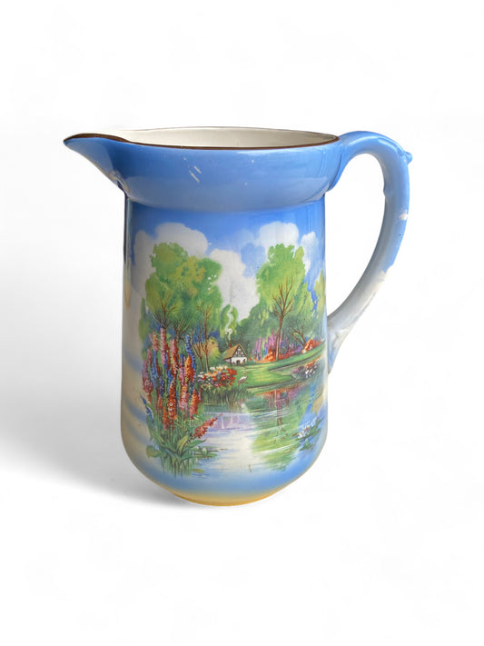 Ceramic Pastel Blue Vintage Jug
