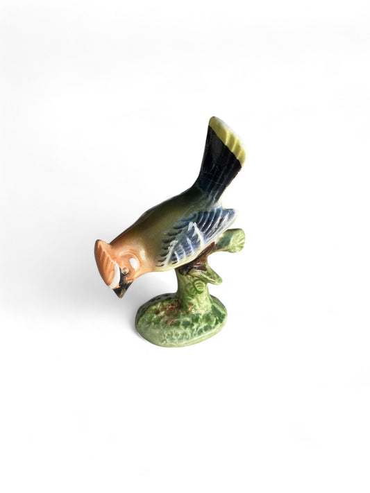 Vintage Porcelain Pecking Bird Peach