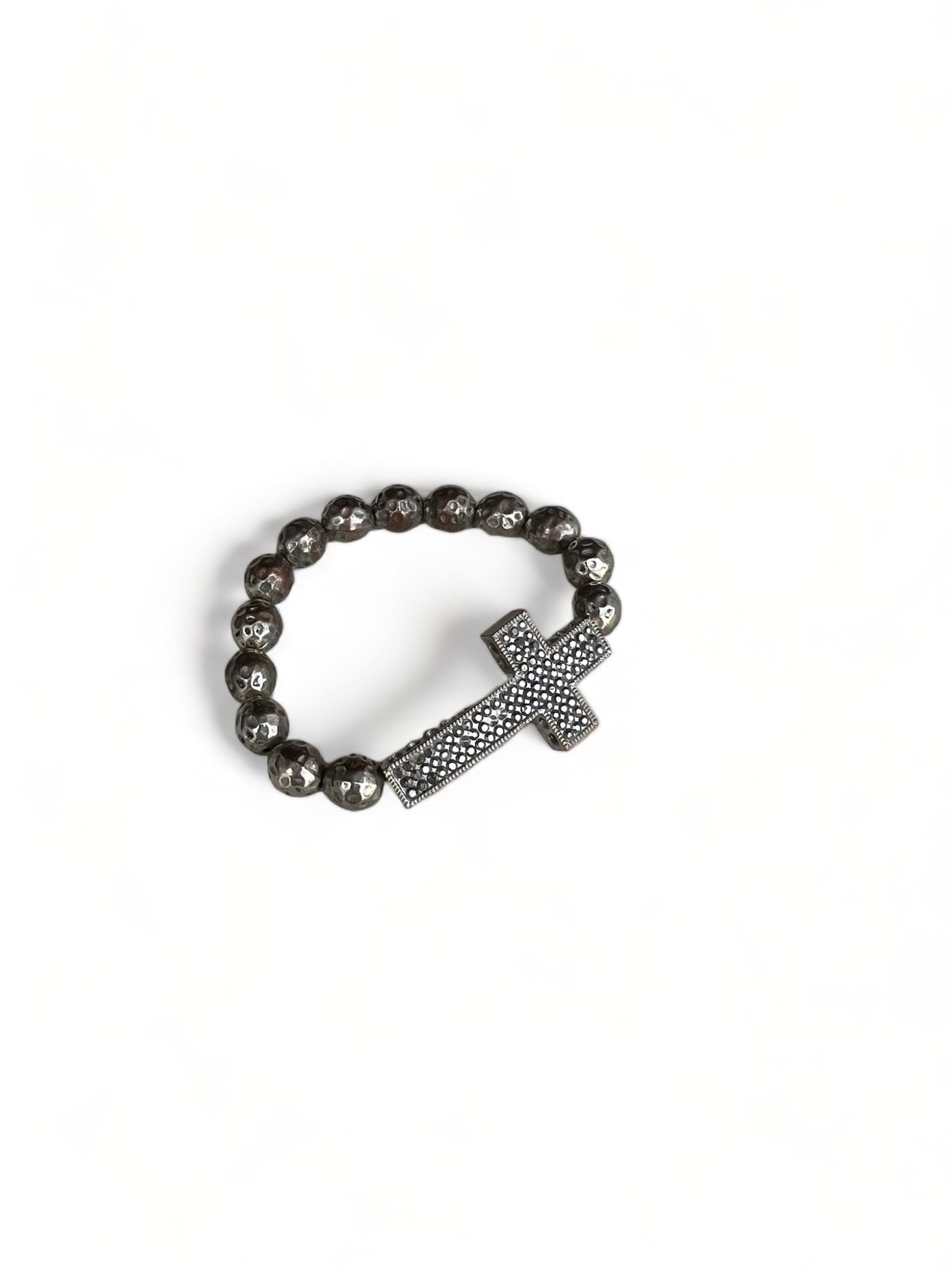 Silver Cross Bracelet