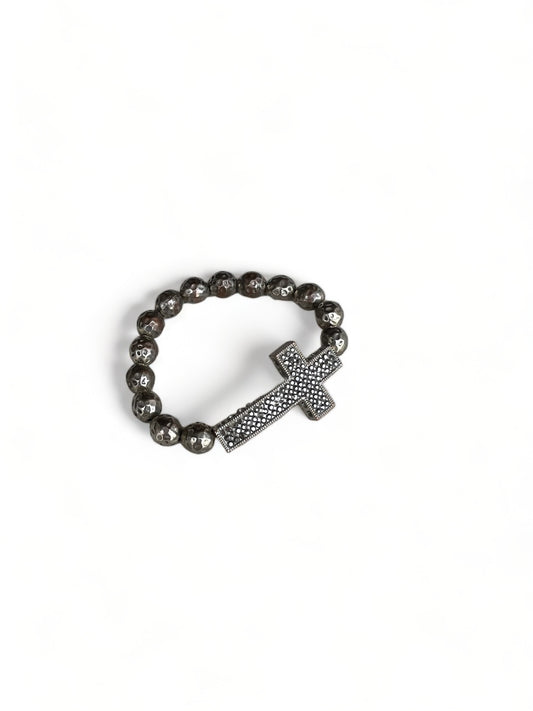 Silver Cross Bracelet