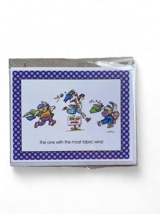 Fabric Obsessed Ladies Card