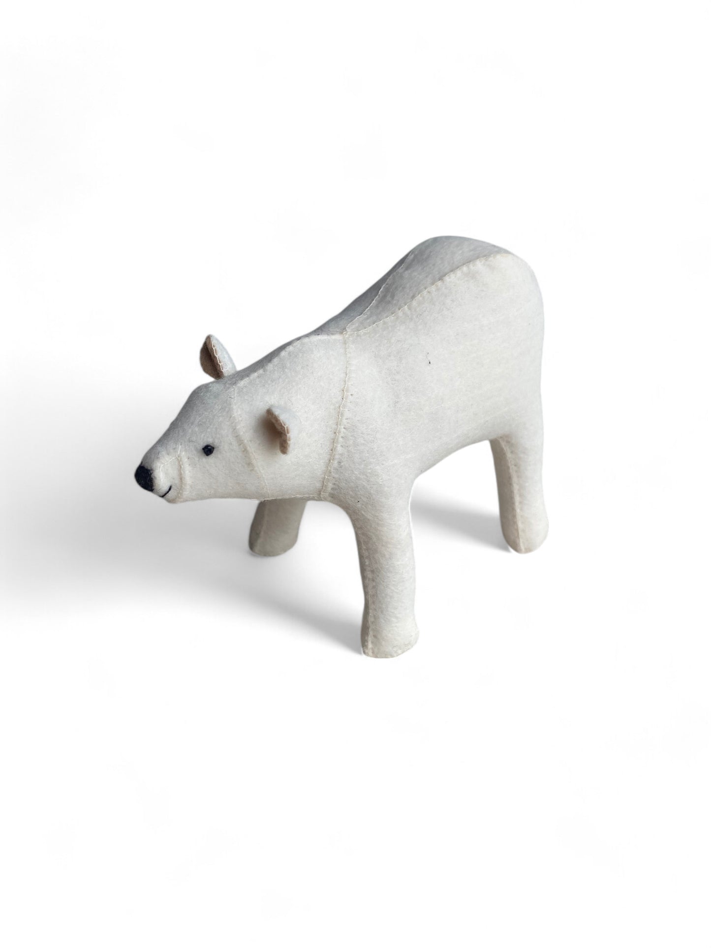 Hand Felted Wool Animal Polar Bear