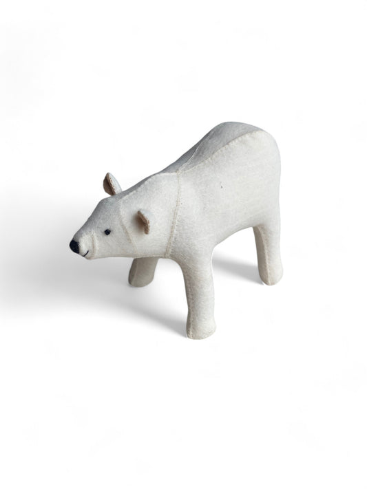 Hand Felted Wool Animal Polar Bear