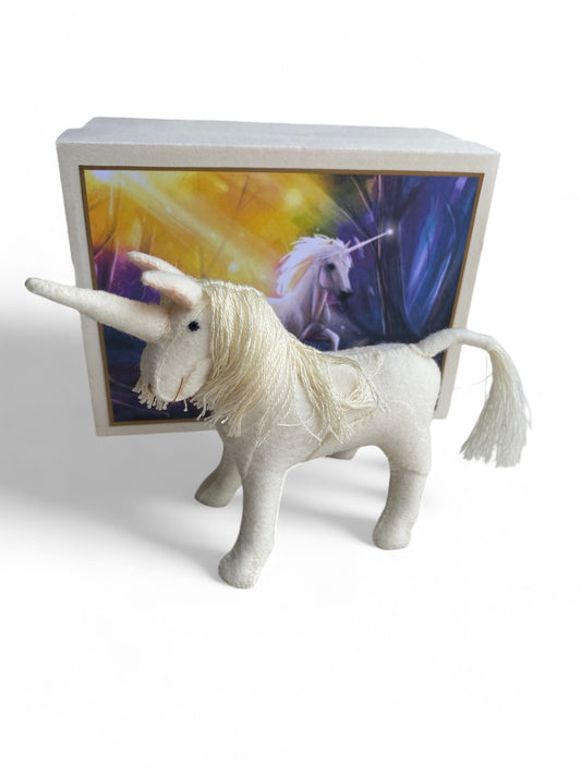 Hand Felted Wool Animal Unicorn