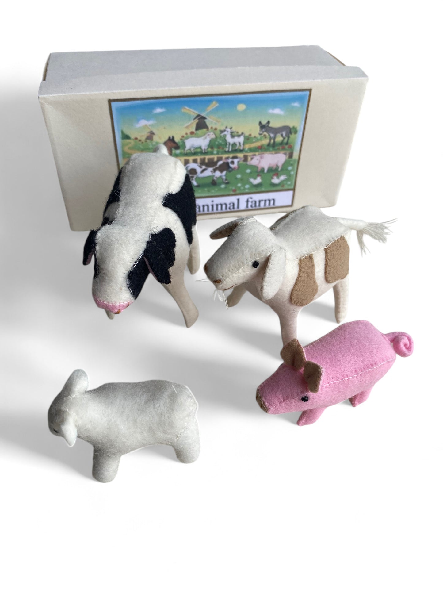 Hand Felted Mini Farm Animal Set