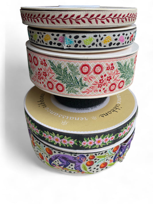 Sewing Trims Large Printed Various Jacquard Ribbon
