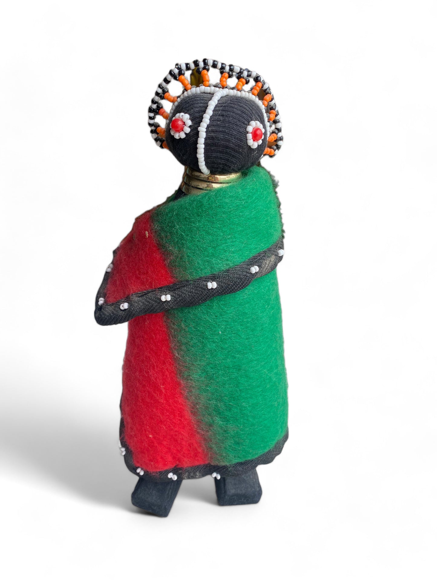 Ndebele Tribe Beaded Felted Doll Large