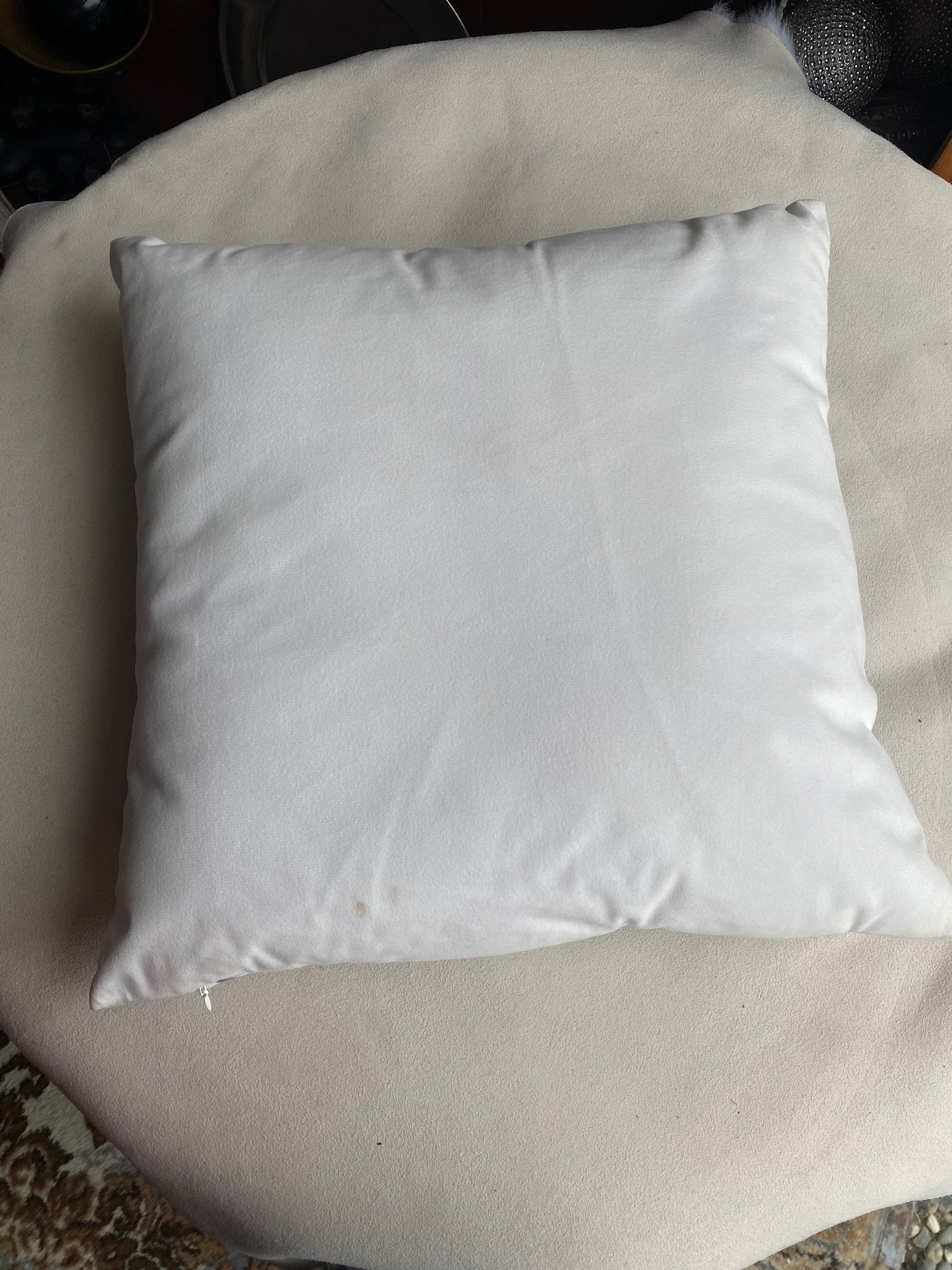 Hand Made Blue Flowers Cushion