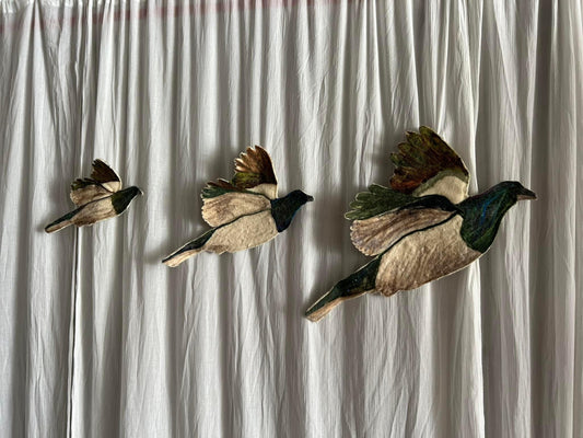 Handmade Felted Ducks