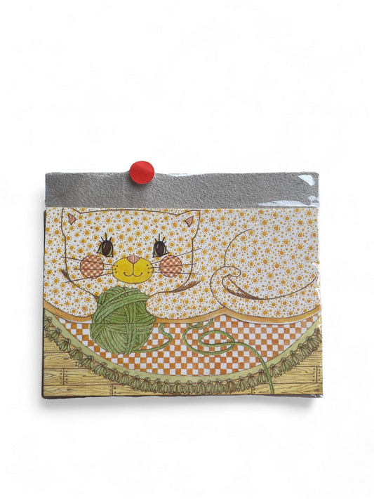 Patterned Cat Card