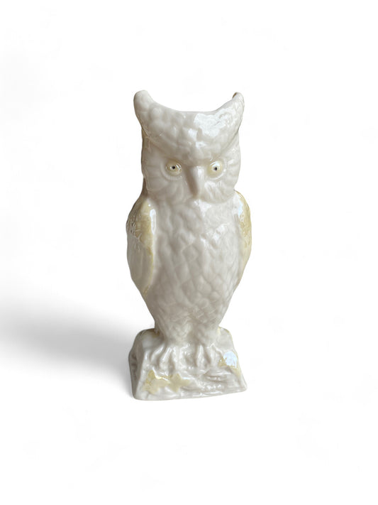 Vintage Belleek Irish Porcelain Owl