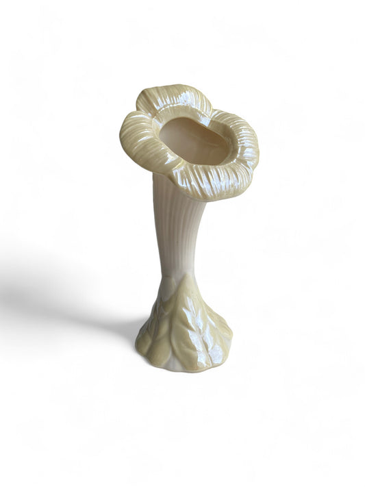 Vintage Belleek Porcelain Tulip Vase