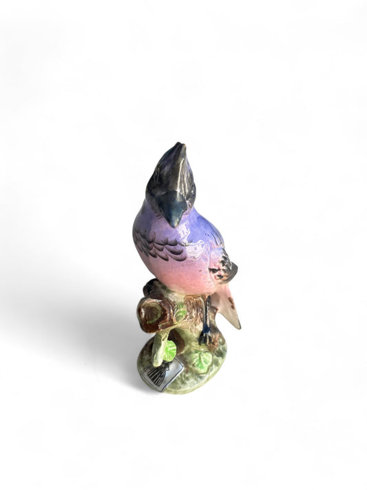 Vintage Porcelain Purple Bird