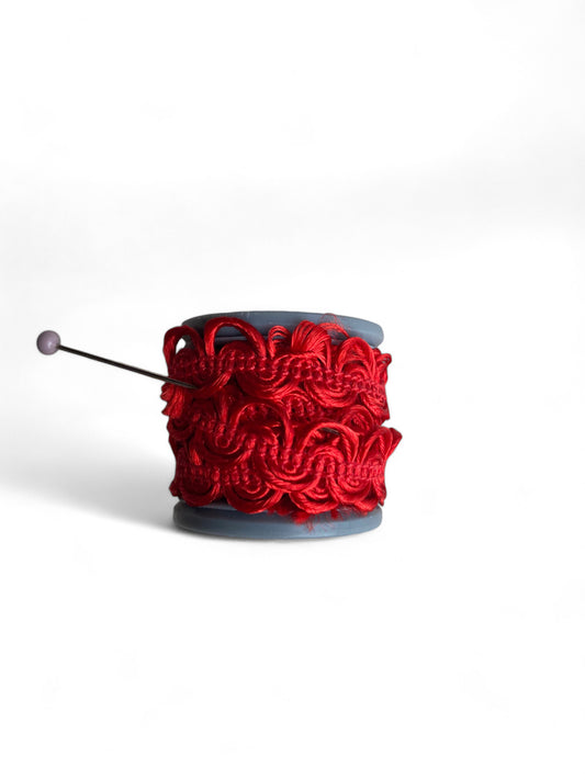 Sewing Trim Red Ribbon Detail