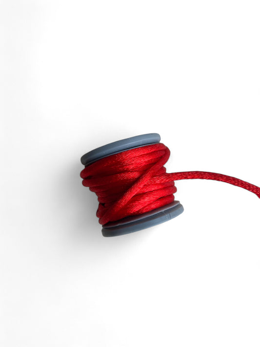 Sewing Trim Red Satin Cord