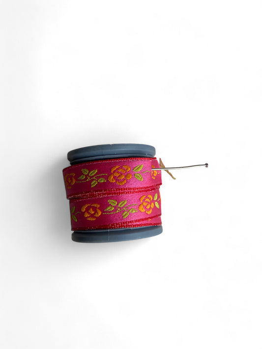 Sewing Trim Fine Pink Flower