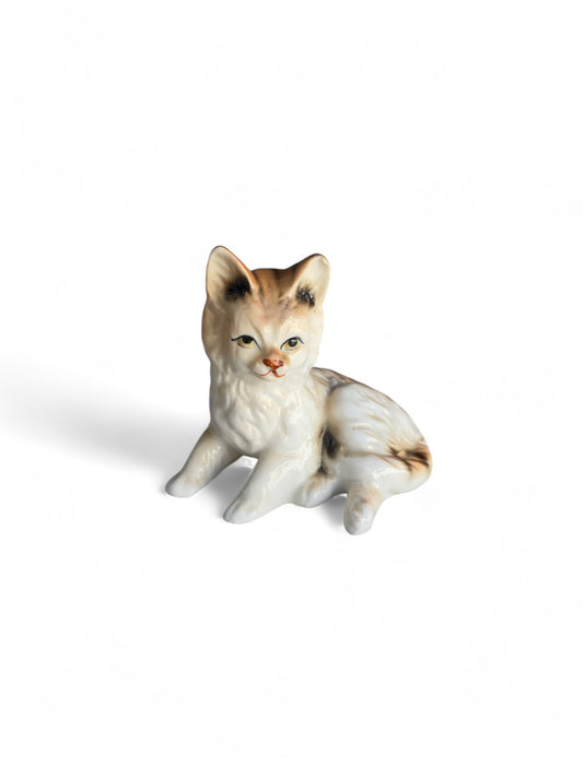 Vintage Porcelain Sitting Cat