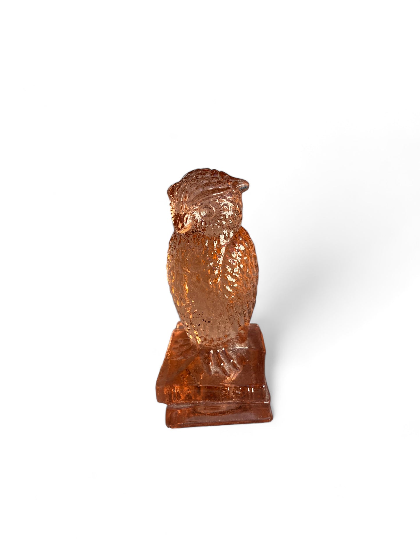 Vintage Boyd Glass Owl Brown