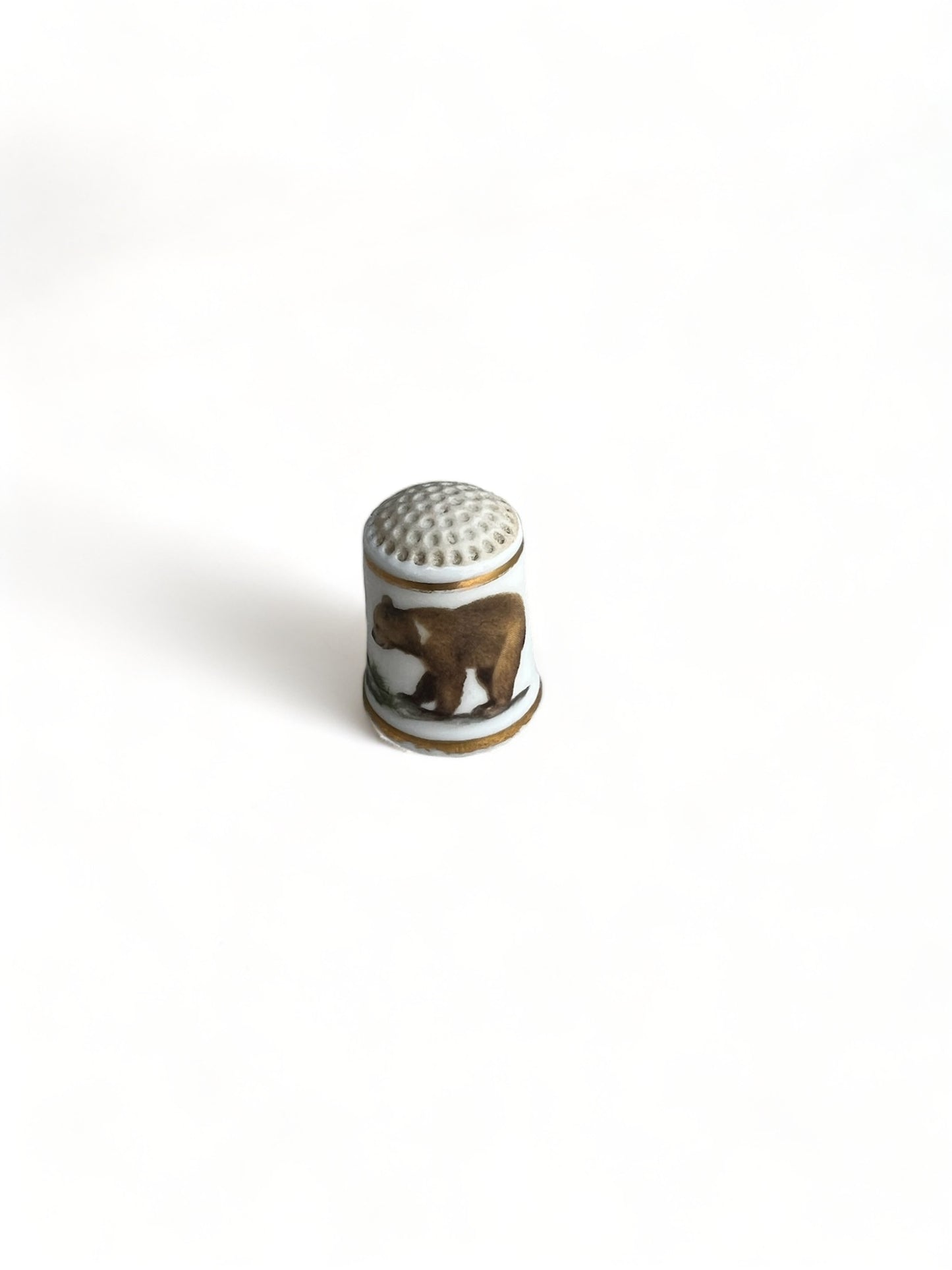 Vintage Porcelain Thimble Bears