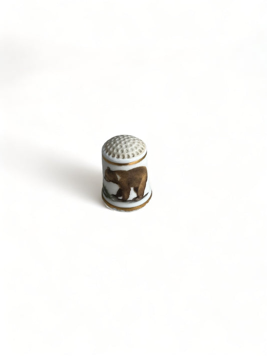Vintage Porcelain Thimble Bears