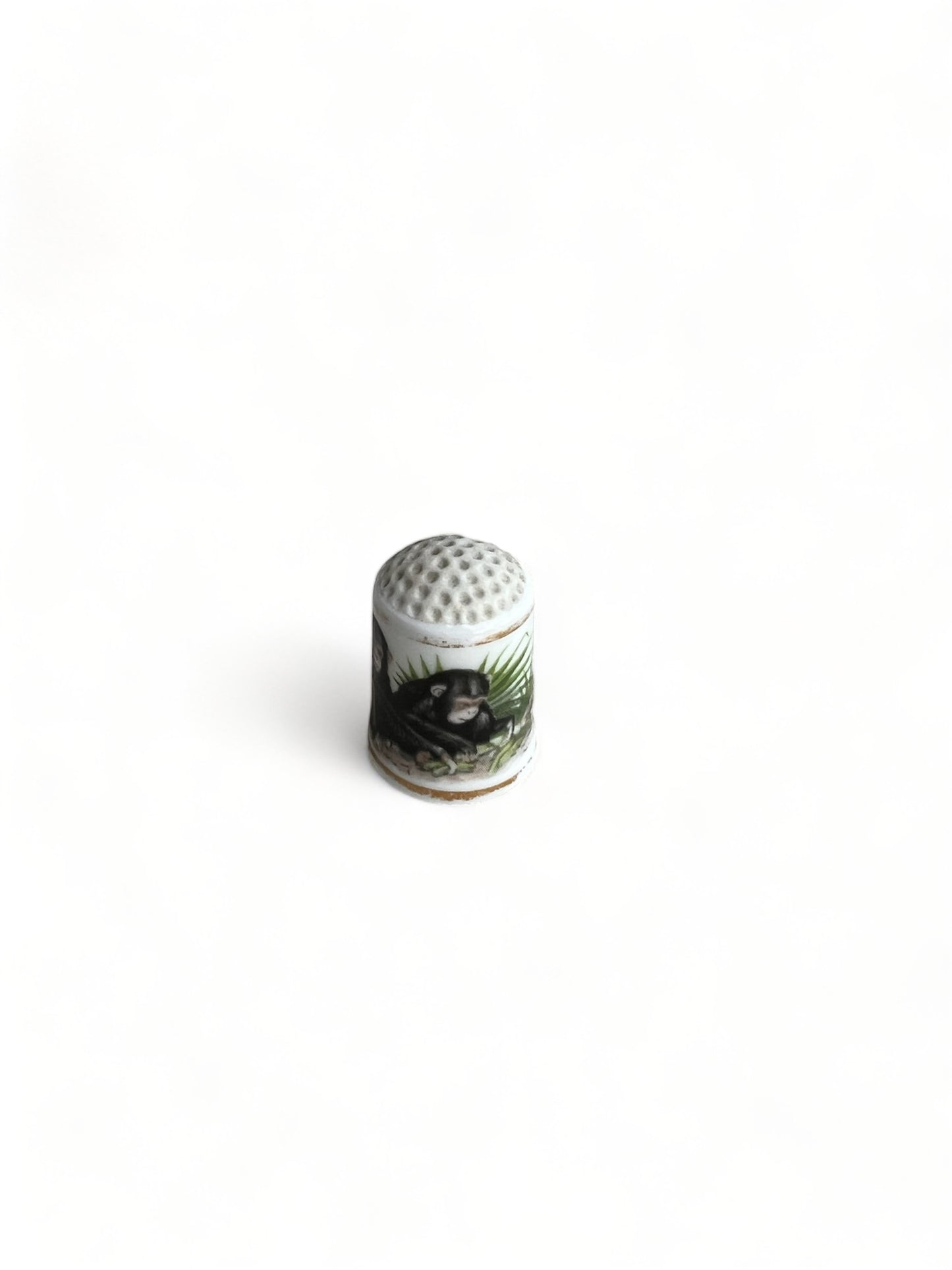 Vintage Porcelain Thimble Monkey