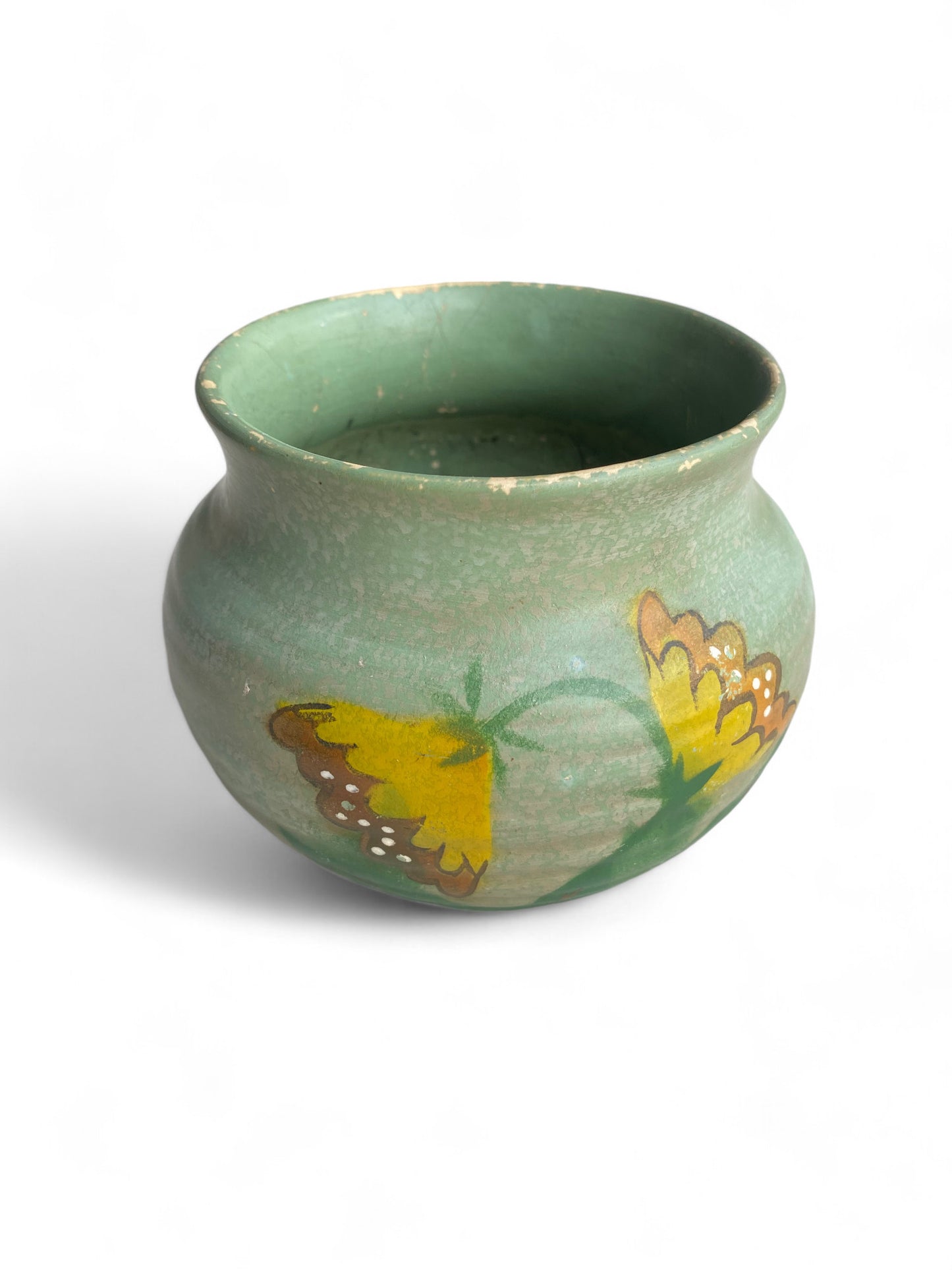 Large Vintage Ceramic Floral Vase