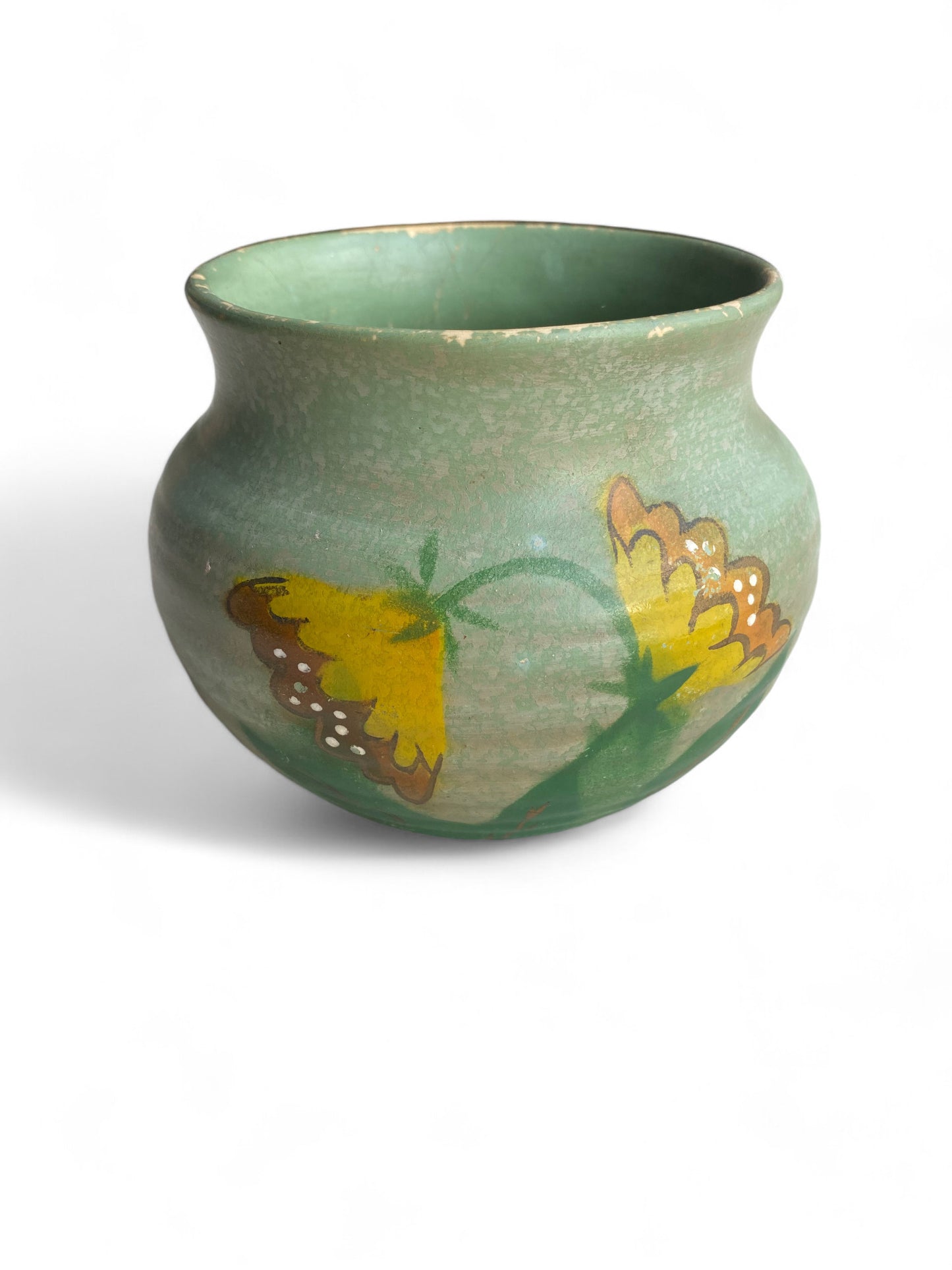 Large Vintage Ceramic Floral Vase