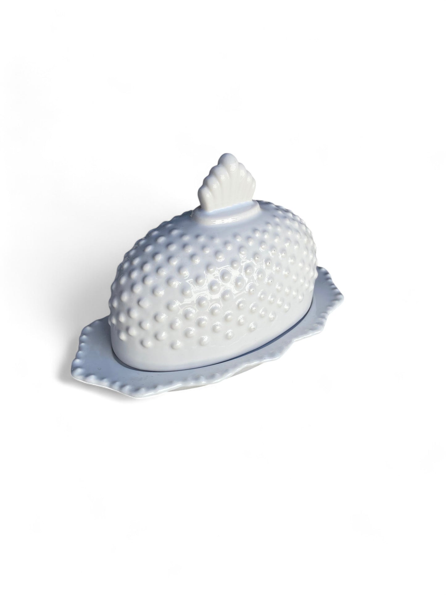 Fenton Vintage Hobnail Ceramic Butterbell