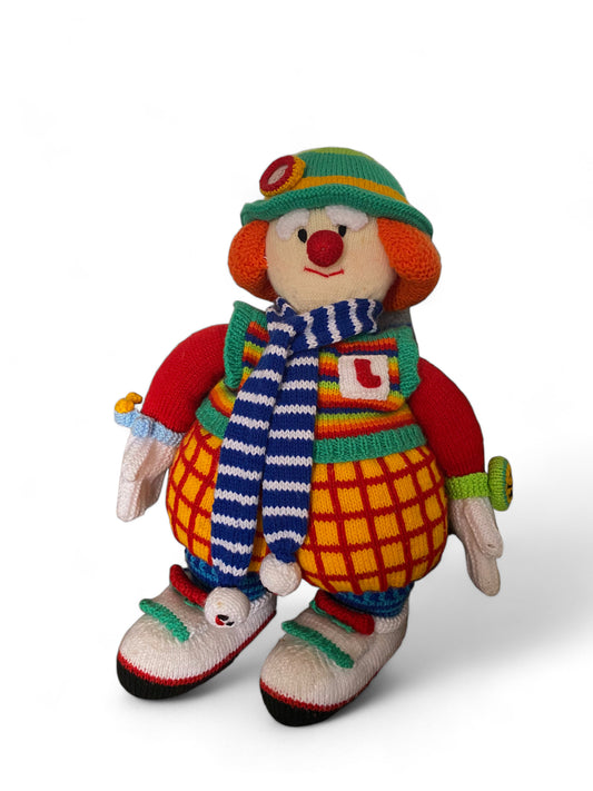 Vintage Hand Knitted Clown