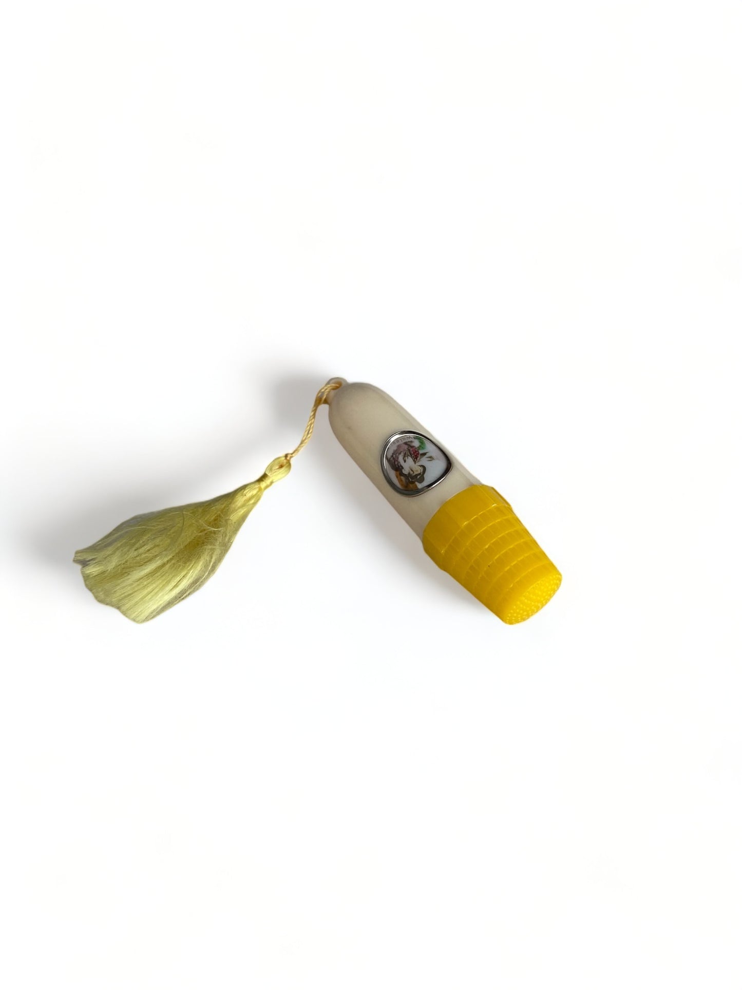 Vintage Sewing Kit Yellow Tassle