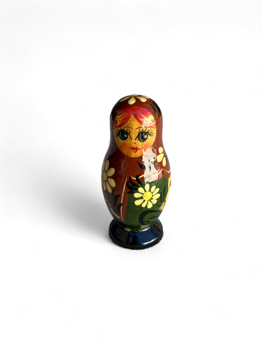 Vintage Wooden Babushka Nesting Dolls Full Set