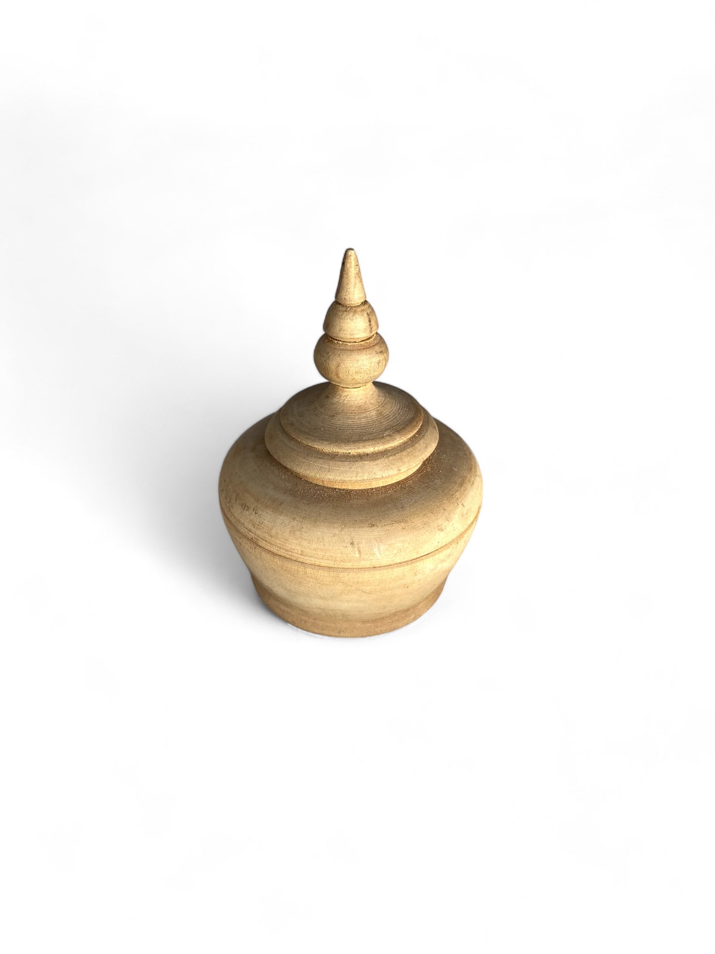 Vintage Wooden Spinning Top Short