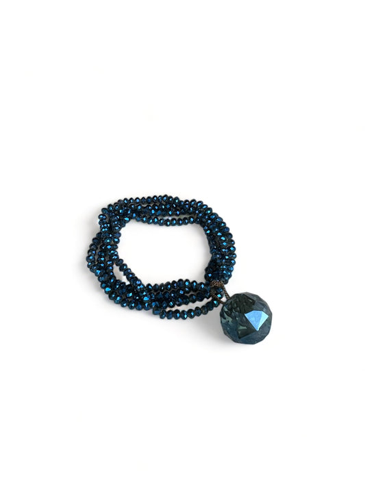 Stacked Chunky Irridescent Bracelets
